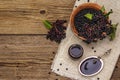 Elderberry jam from ripe berries Royalty Free Stock Photo