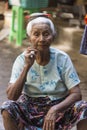 Elderly Burmese Woman - Yangon - Myanmar