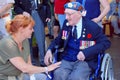 Leeuwarden, Netherlands, May 5 2018, Elderly Canadian war veteran medals Liberation Day