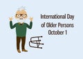 International Day of Older Persons vector