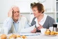 Elderly couple consider contract