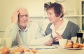 Elderly couple consider contract