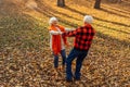 An elderly couple is dancing. Smiling old woman. Movement is life. I feel young again Royalty Free Stock Photo