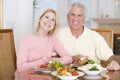 Elderly Couple Enjoying Healthy meal Royalty Free Stock Photo