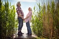 Elderly couple enjoying in nature together. Beautiful love at senior age.Senior  couple enjoying in nature Royalty Free Stock Photo