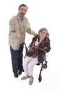 Elderly couple showing thums up