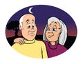 Elderly couple solace