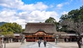 Elderly Couple walking in Dazaifu shrine, Fukuoka, Japan