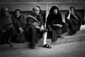 Elderly Devotees of Mahabodhi Temple, Bodh Gaya, India