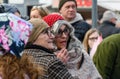 Elderly females dressed as witches at the carnival in Samobor, Croatia