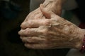 Elderly hands