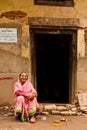 Elderly Hindu woman, Kathmandu, Nepal