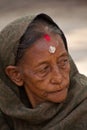 Elderly Hindu woman, Kathmandu, Nepal