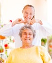 Elderly home care Royalty Free Stock Photo