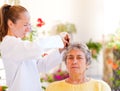 Elderly home care Royalty Free Stock Photo