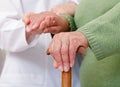 Elderly home care Royalty Free Stock Photo
