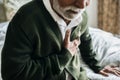 An elderly Indian man with heart problems