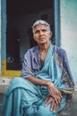 Elderly Indian woman Royalty Free Stock Photo