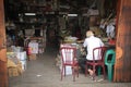 Elderly Indonesian man working, Medan, Indonesia