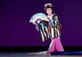 Elderly Japanese Festival Dancer Royalty Free Stock Photo