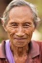 Elderly Karen tribe man portrait