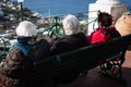 Elderly ladies, Capri, Italy.