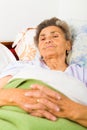 Elderly Lady Praying Royalty Free Stock Photo