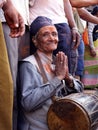 Elderly man in Bisket Jatra