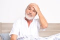Elderly man having a strong headache Royalty Free Stock Photo
