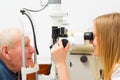 Elderly Man's Presbyopia