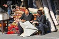 Elderly man woman oriental carpets production sales, Tel Aviv