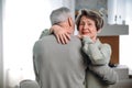 loving couple standing and hugging, support each other Royalty Free Stock Photo