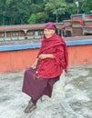 An elderly monk of Rumtek Monastery, near Gangtok,Sikkim,