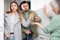 Elderly mother takes the keys and kicks the young couple out of apartment