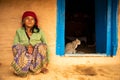 Elderly Nepali woman