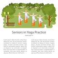 Elderly people doing exercises Royalty Free Stock Photo