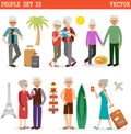 Elderly people travel