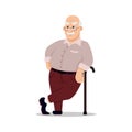 Elderly people vector Royalty Free Stock Photo