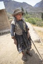 Elderly Peruvian woman, in a remote village of Peru