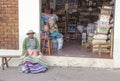 Elderly Peruvian woman, in a remote village of Peru