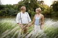 Elderly Senior Couple Romance Love Concept Royalty Free Stock Photo