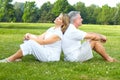 Elderly seniors couple Royalty Free Stock Photo