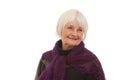 Elderly - smiling older woman Royalty Free Stock Photo