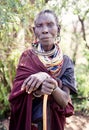 Elderly in a village in Uganda Royalty Free Stock Photo