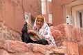 Elderly woman in Abyaneh, near Kashan, Iran Royalty Free Stock Photo