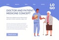 Elderly Woman and Doctor. Concept of Geriatric Care