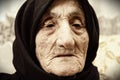 Elderly woman face Royalty Free Stock Photo