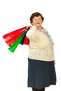 Elderly woman shopper