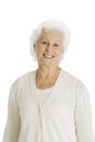 Elderly woman smiling Royalty Free Stock Photo