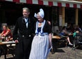 The elders dressed up in Dutch traditional costume, Volendam, Netherlands